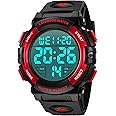 L LAVAREDO Mens Digital Watch Sports Military Watches Waterproof Outdoor Chronograph Wrist Watches for Men with LED Back Ligh/Alarm/Date