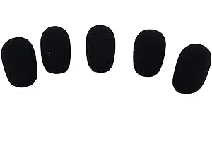 Tetra-Teknica XFFZ5P-BLK Lapel & Headset Microphone Windscreen, Color Black, 5-Pack