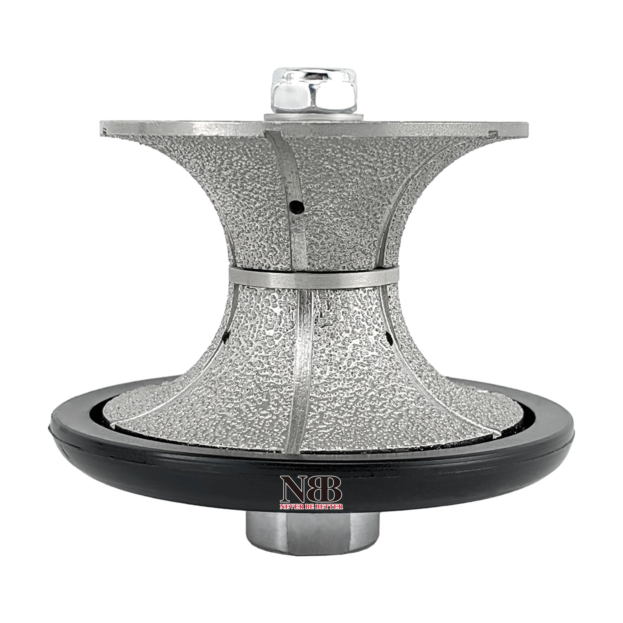 NBB Diamond Profile Wheel Diamond Router Bit Diamond Milling Drill chamfer Bit Grinding Wheel for Profiling Porcelain Tile Ceramic Granite Marble Stone Use on Angle Grinder (Full-Bullnose V50) — image 1