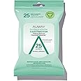 Almay Makeup Remover Cleansing Towelettes, Biodegradable Clear Complexion Wipes for Oily and Acne Prone Skin, Hypoallergenic, Cruelty- and Fragrance-Free, 25 Count