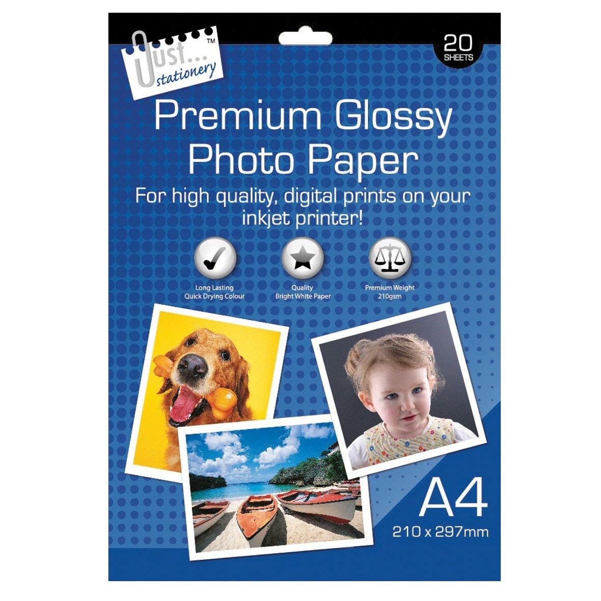 2 x Glossy Photo Paper - White