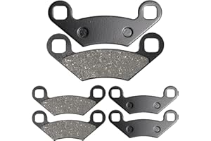 Zreneyfex 3 Pairs Front and Rear Brake Pads, Replacement for Polaris 500 550 800 850 1000 XP Sportsman Forest XP Touring X2 H