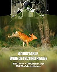 CEYOMUR 4K Solar Trail Camera, 60MP WiFi 6 Trail