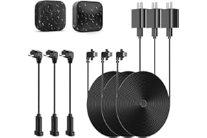 3Pack 26.2ft/8m Power Cable and Adapter for Blink Outdoor 4(4th Gen) & (3rd Gen) & XT/XT2,Weatherproof Power Cord with Micro 