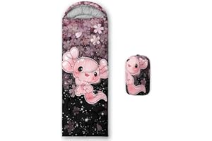 QOOMO Camping Sleeping Bags,3 Season Warm & Cool Weather,Lightweight,Waterproof Sleeping Bags for Adults & Kids,Traveling,and Outdoors