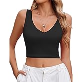Avidlove Women's Sexy Crop Plunge Tank Tops Deep V Neck Going Out Camisoles Slim Fit 2026 Trendy Summer