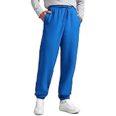 CRZ YOGA Cotton Fleece Lined Relaxed Sweatpants for Men 32" - Loose Lounge Casual Bottom Sweat Pants with Zipper Pocket