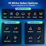 PIKOY Galaxy Projector 360° Lights 7 in 1 White Noise Bluetooth Speaker view 8