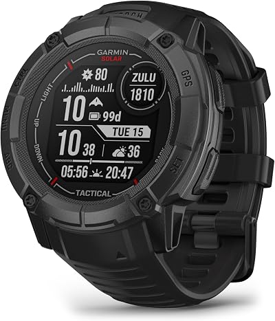 Garmin Instinct 2X Solar 50mm GPS Smartwatch Ultra Tough Black