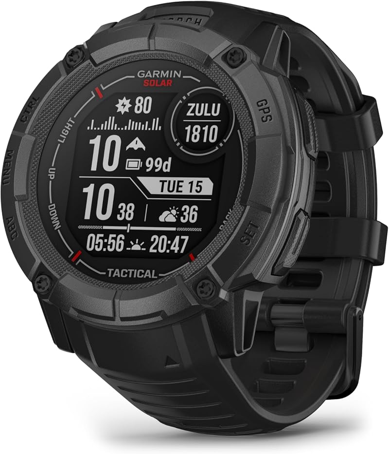 Garmin Instinct 2X Solar 50mm GPS Smartwatch Ultra Tough Black