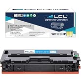 LCL 206A 206X Cyan High Yield Toner Cartridge with Chip Replacement for HP W2111A W2111X Toner for HP Color LaserJet Pro M255 M255dw M255nw MFP M282n M282nw M283 M283cdw M283fdn M283fdw (1-Pack)