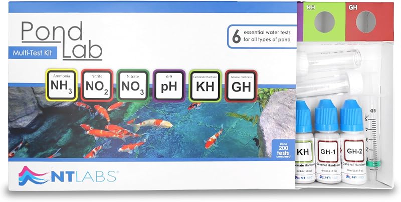 NT Labs Pond Lab Multi Test Kit 6 in 1 Water Test Kit Ammonia Nitrite Nitrate