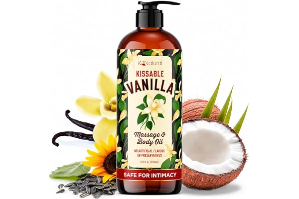 Edible Massage Oil Safe for Genitals - Warming Massage Oil for Date Night, Couples Intimacy - Flavored Edible Body Oil Safe f