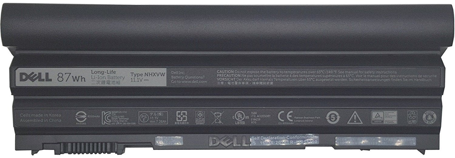 Dell NHXVW - Battery Primary 87Whr 9C - Warranty: 6M