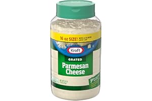 VEMAX STORE Grated Parmesan Cheese, 16 oz jar (Pack of 2)