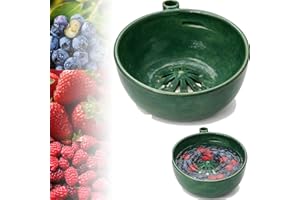 Berry Swirl Bowl, 360° Center-Flow Colander,Gentle Vortex Washing Strainer, Fast Draining Fruit Basket, Ideal Gift for Fruit 