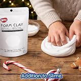 BOHS White Foam Clay Lite Squishy Soft Air Dry 100g for School Projects view 3