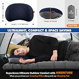 HIKENTURE Ultralight Inflatable Pillow Navy with Removable Cover view 6