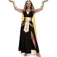 Amazon.com: BC GOODS BY Adult Egyptian Queen Costume - Black & Gold  Cleopatra Historical Costume