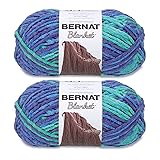 Bernat Blanket Ocean Shades Yarn - 2 Pack of