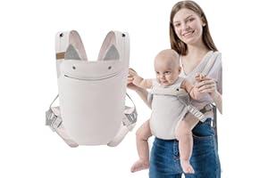 SERAPHY Baby Carrier with Pocket, 4-in-1 Breathable Infant Carrier Newborn to Toddler, Adjustable Multi-Position Baby Sling for Babies 3-36M (15-35lbs)-Grey