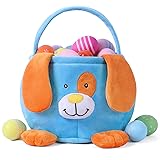 Easter Bunny Baskets for Kids, Egg Hunt Bags Plush