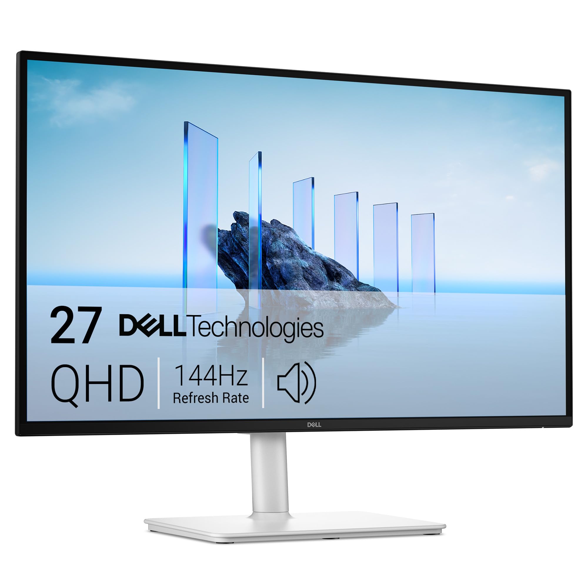 Dell 27 Plus QHD Monitor - S2725DSM - 27-inch QHD (2560x1440) 144Hz 1ms Display, 2 x 3W Speakers, HDMI/DisplayPort 1.4 Connectivity, Height/Tilt/Pivot/Swivel Adjustability, AMD FreeSync - Ash White Image