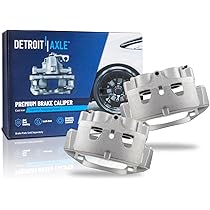 thumbnail image 2 of Detroit Axle Rear Drilled & Slotted Rotors And Brake Pads Kit For 2011-2019 Silverado/Sierra 2500 3500 HD 2 of 5