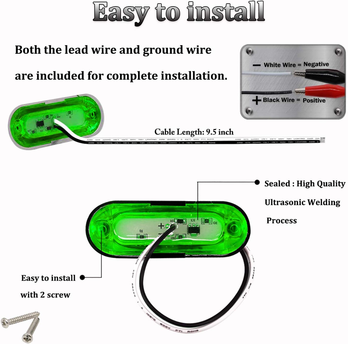 PSEQT Boat Navigation Lights Bow Stern Red Green Marine Led Strip for Yacht Kayak Fishing Pontoon Sailboat Bass Boat Vessel DC 12V-24V: Automotive