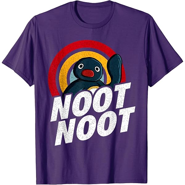 ZYDUVA T-Shirt Donna Nera Noot Noot Penguin Mother - Maglietta Originale Con Pinguino Divertente