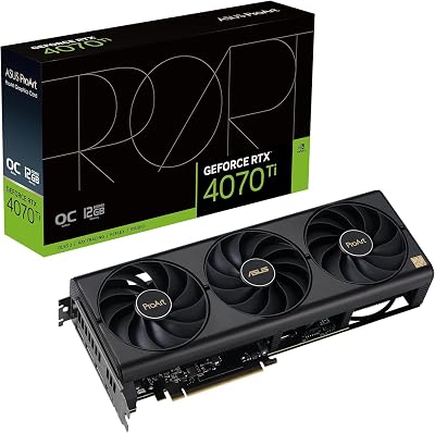 ASUS ProArt GeForce RTX 4070 Ti 12GB OC GDDR6X Graphics Card PCIe 4.0 DLSS 3