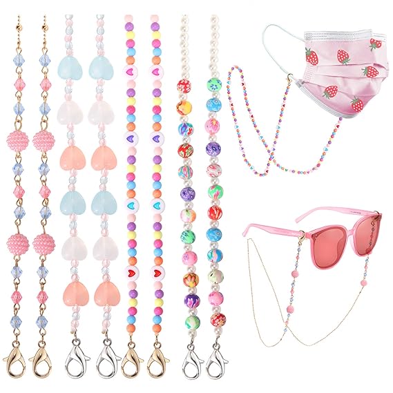 PinkSheep Mask Lanyard for Kids Girl, AntiLost Lanyards for Masks