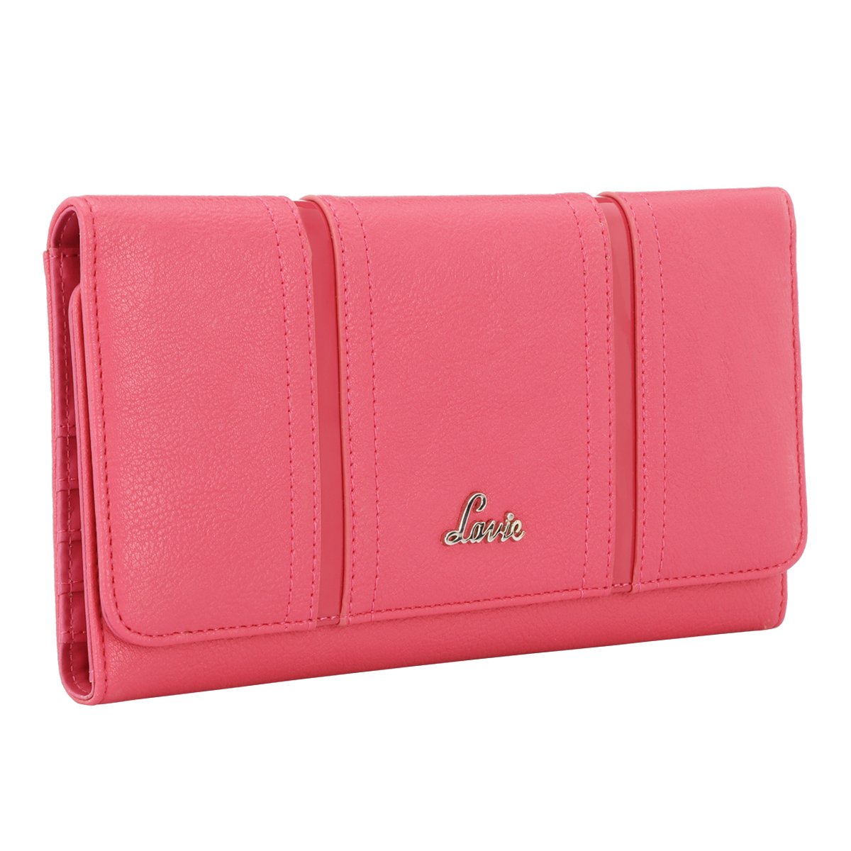 lavie papel women's clutch (fuchsia)