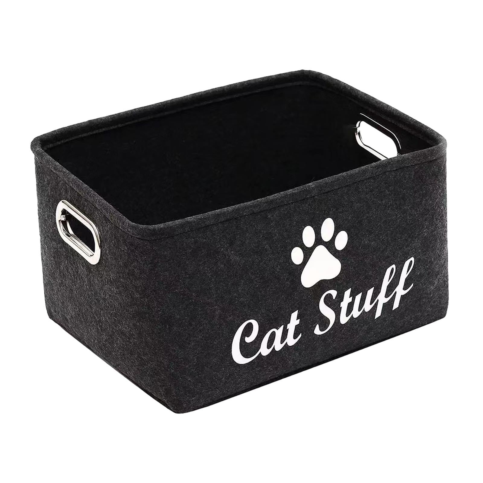 Sharplace Dog Toy Organizer Bin Storage Basket Large Folding Cat Toy Box Dog Supplies Storage Bins for Dog Coats Clothing Blanket