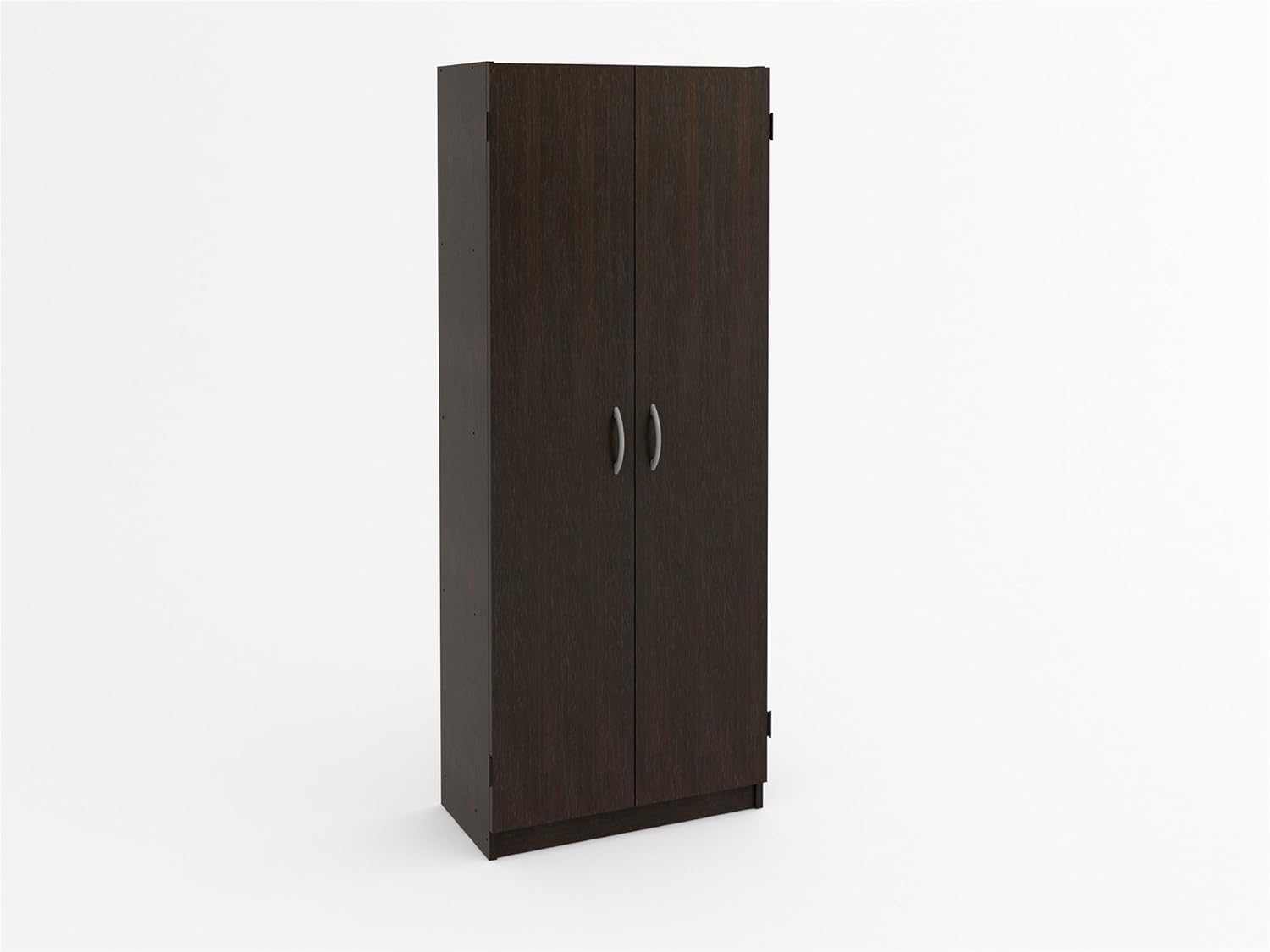 Double Door Storage Pantry Espresso Amazon Co Uk Kitchen Home