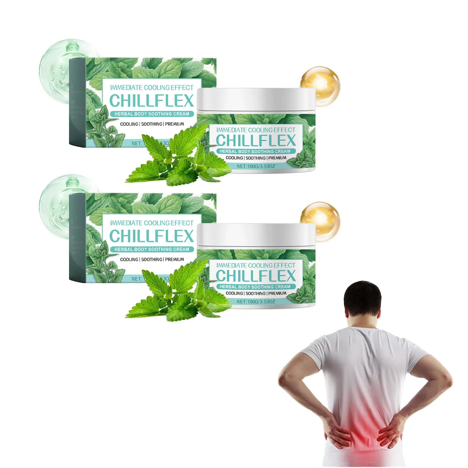 Photo 1 of 1Pcs Menthol Soothing Cream, Full Body Movement, Cool Frankish Soothing Ointment?3.53oz/Bottle?