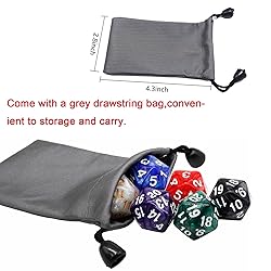 6 Pieces 20 Sided DND Dice,D20 Polyhedral Dice,22mm