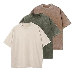 Wrenpies 3 Pcs Oversized T Shirts for Women Vintage