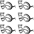 Ocean Line 50th Birthday Glasses - Number Crystal Frame, Party Favors, Wedding, Funny Costume Sunglasses, Novelty Eyewear Celebration Decoration for Kids and Adults 6 Pack (50)