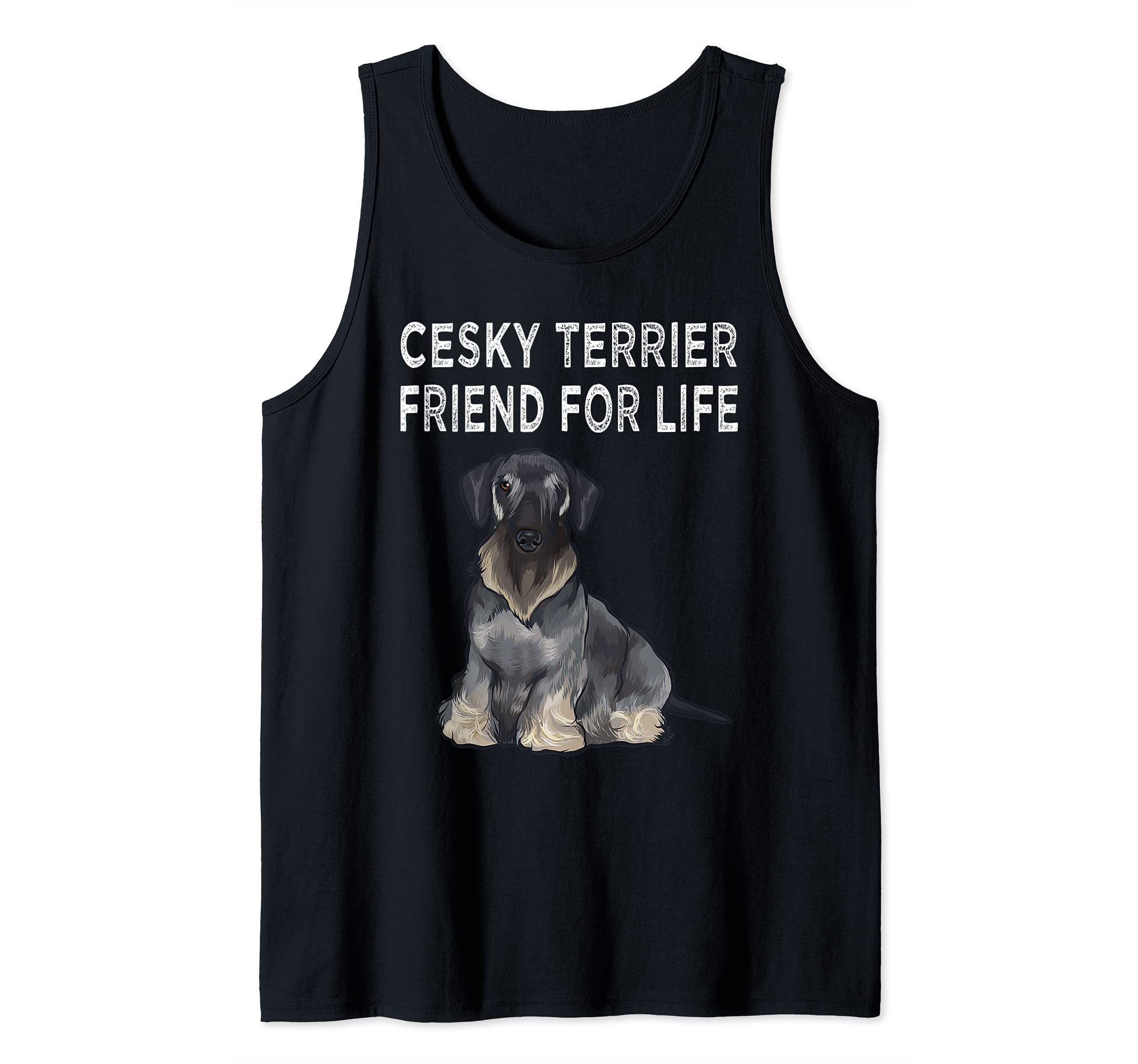 Cesky Terrier Friend For Life Dog Friendship Tank Top