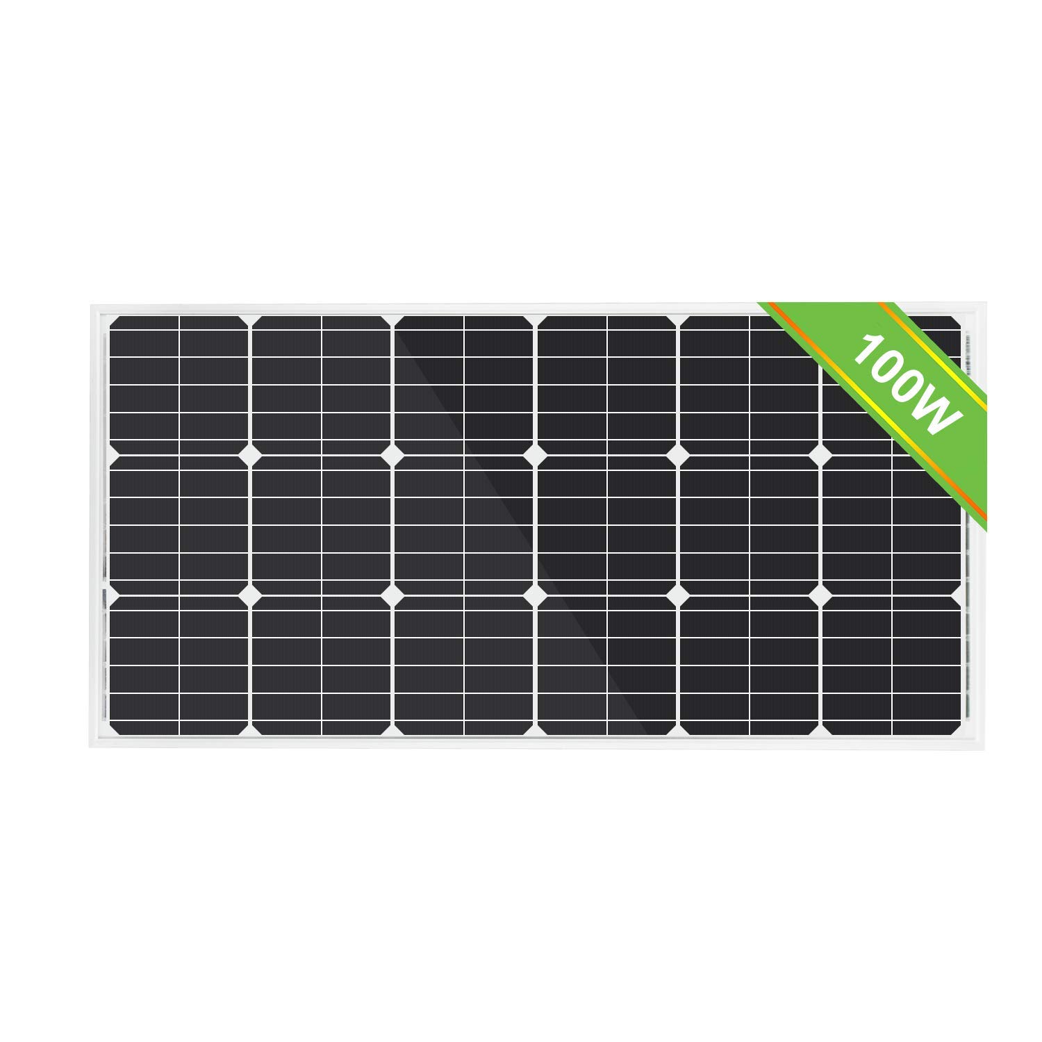 ECO-WORTHY VC-L02M100-B-2 Portable 200Watts (2pcs 100watts) 18 Volts Monocrystaline Solar Panels 12V Battery for On-Grid in RV - Image 3