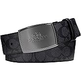 COACH Stitched Plaque CTS/Rev Signature Belt