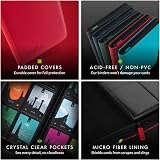 Vault X 4 Pocket Trading Card Zip Binder Red 160 Cards Exo-Tec view 7