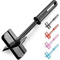 Zulay Kitchen Premium Heat Resistant Meat Chopper, Masher & Smasher for Hamburger Meat, Ground Beef, Turkey & More…