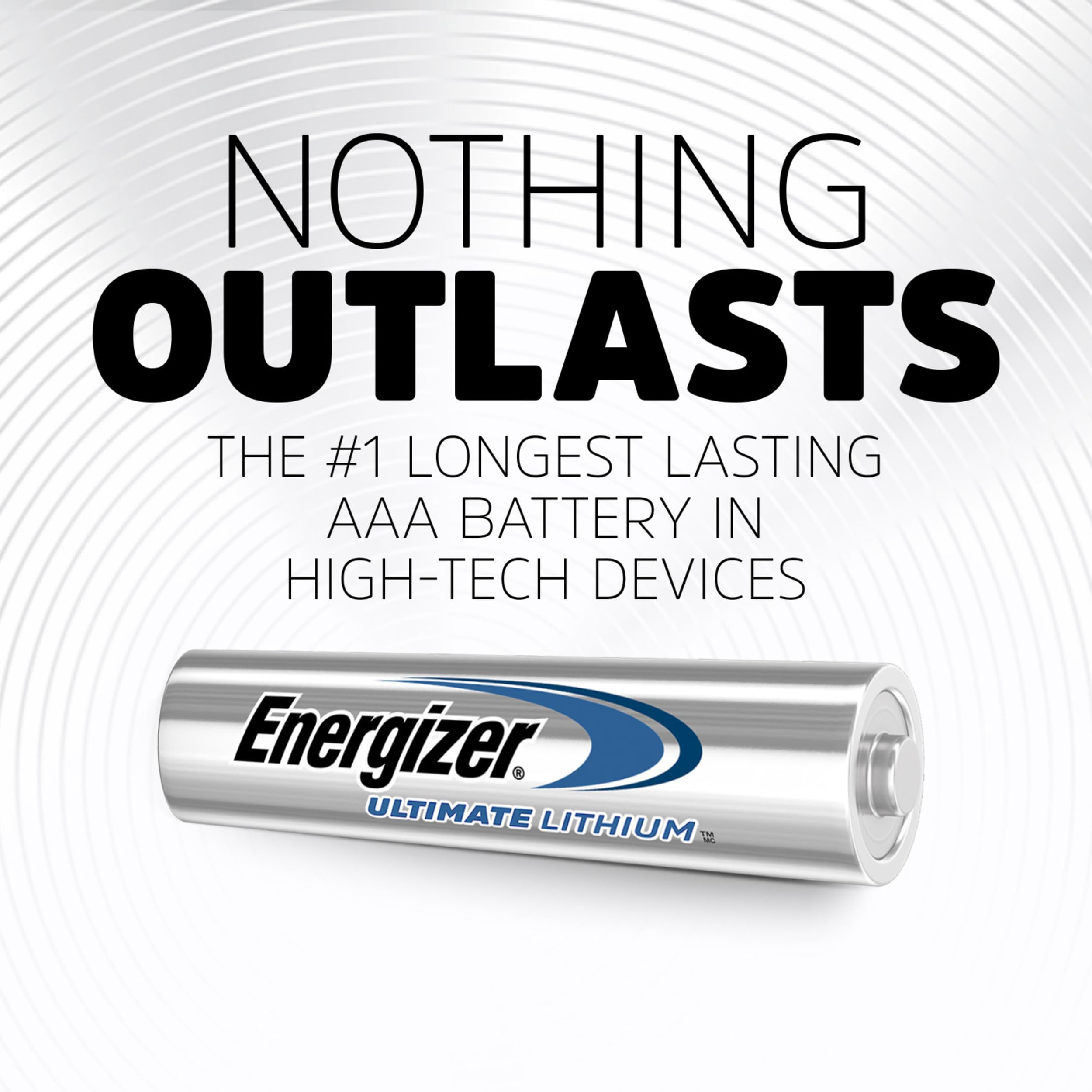 Energizer Ultimate Lithium AAA Batteries (1 Pack), Lithium Triple A Batteries