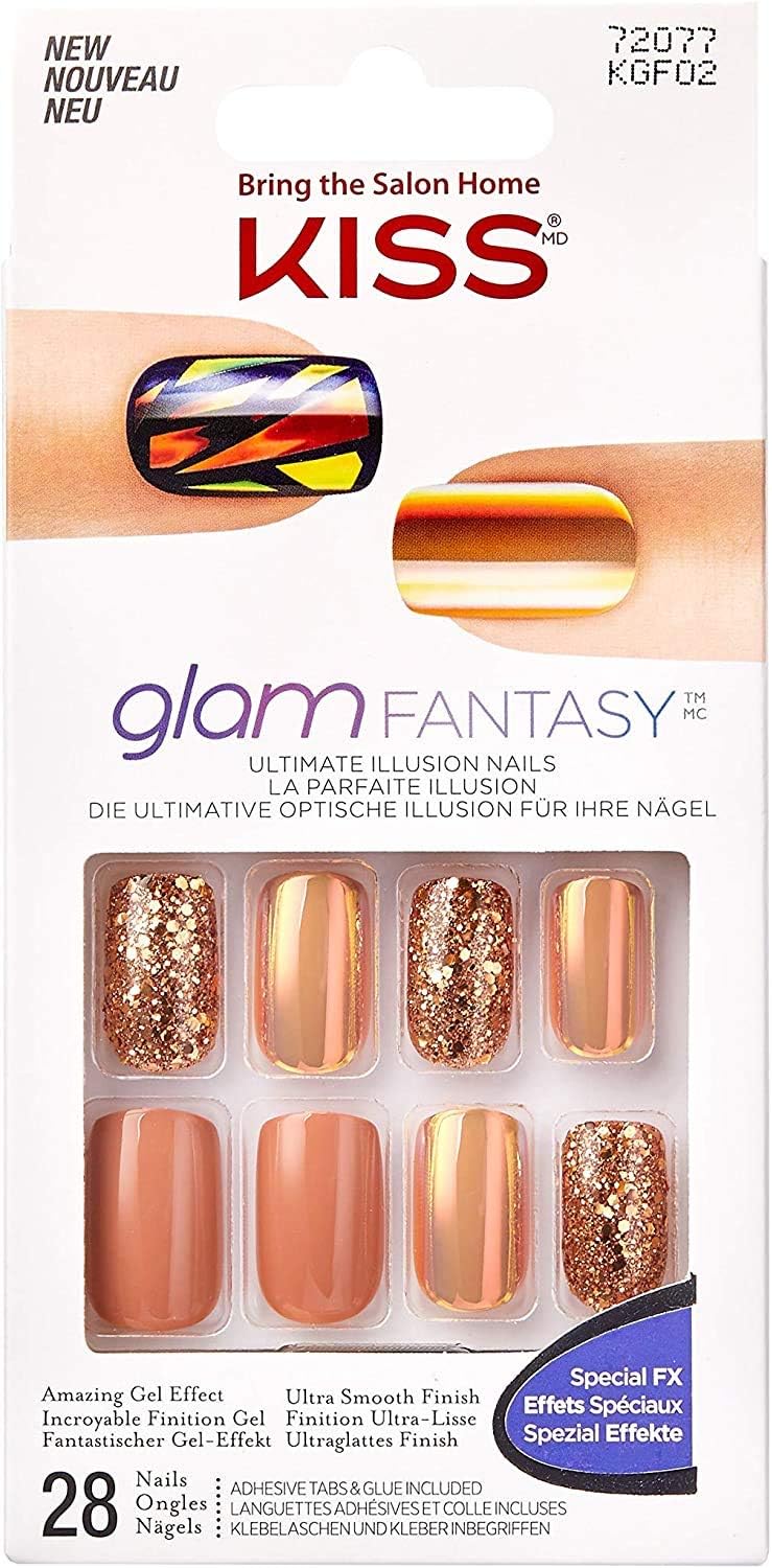 Kiss Glam Fantasy Artificial Nail Kit 32 gr Amazon.co.uk Beauty