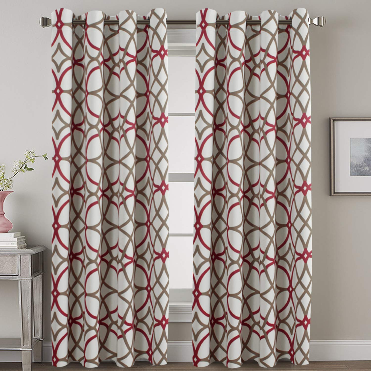 H.VERSAILTEX Thermal Insulated Blackout Grommet Curtain Drapes for