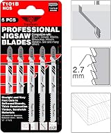 TopsTools T101B 15x 100mm Jigsaw Blades for Clean Wood Cuts 10TPI view 4