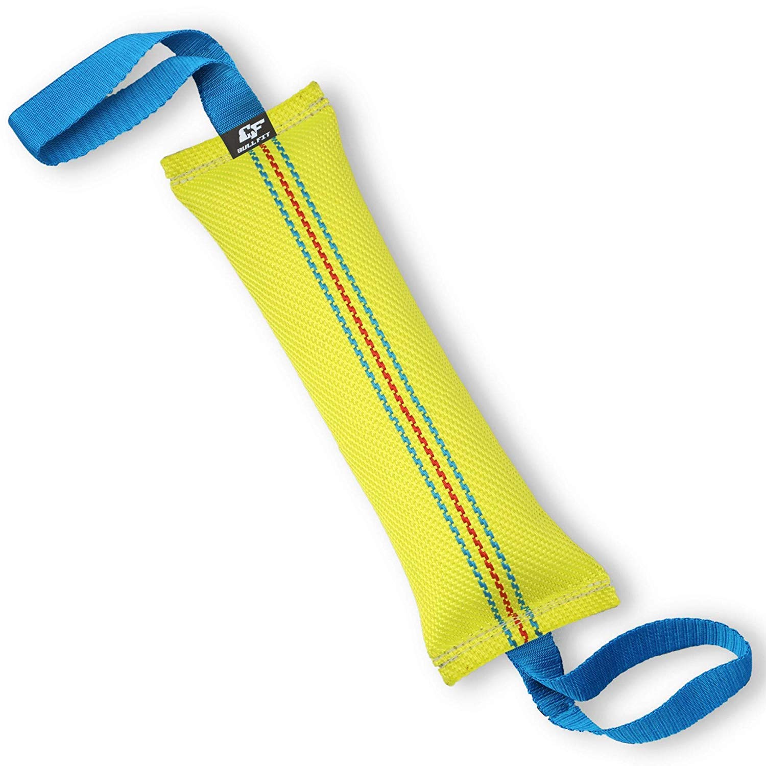 Bull Fit Dog Tug Toy 30 cm with 2 Strong Handles - Made of Durable & Tear-Resistant Fire Hose - Ideal for Tug of War, Fetch & Puppy Training of Medium to Large Dogs - Firmly Stitched Dog Pull Toy
