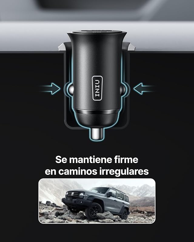 Carregador de carro iniu, carregador de carro de carregamento rápido total-60w 5a usb-a e usb-c, adaptador de metal para iphone12 pro max mini 11 xr 8 samsung s21 huawei lg ipad airpods laptops tablets.…